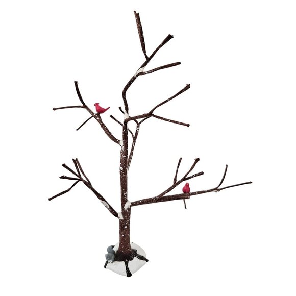 Department 56 Bare Branch 2 Trees Autumn Leaves Dickens Village Accessories - Picture 5 of 8